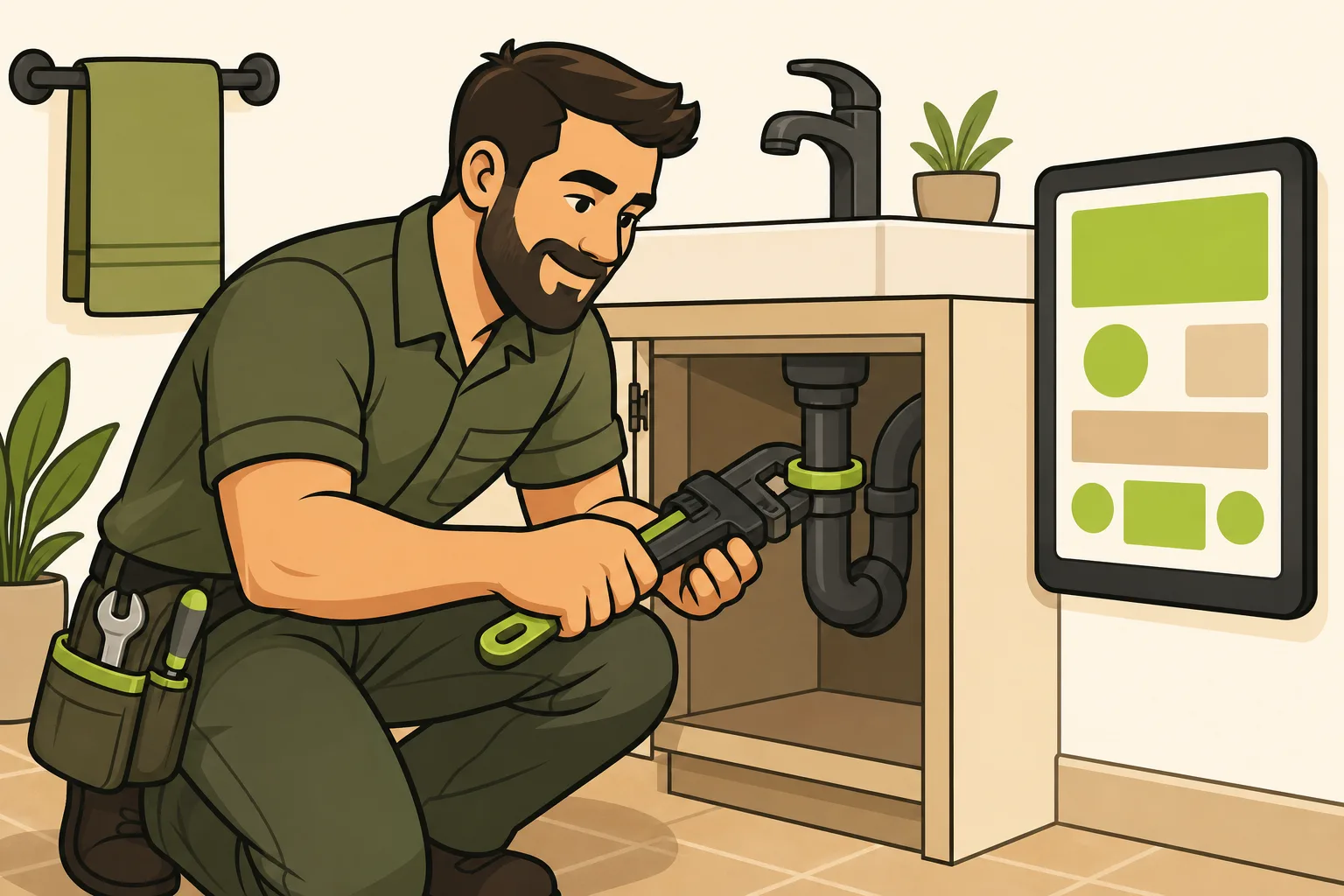 Illustration: Plumber Marketing: Why Every Channel Runs Through Your Website