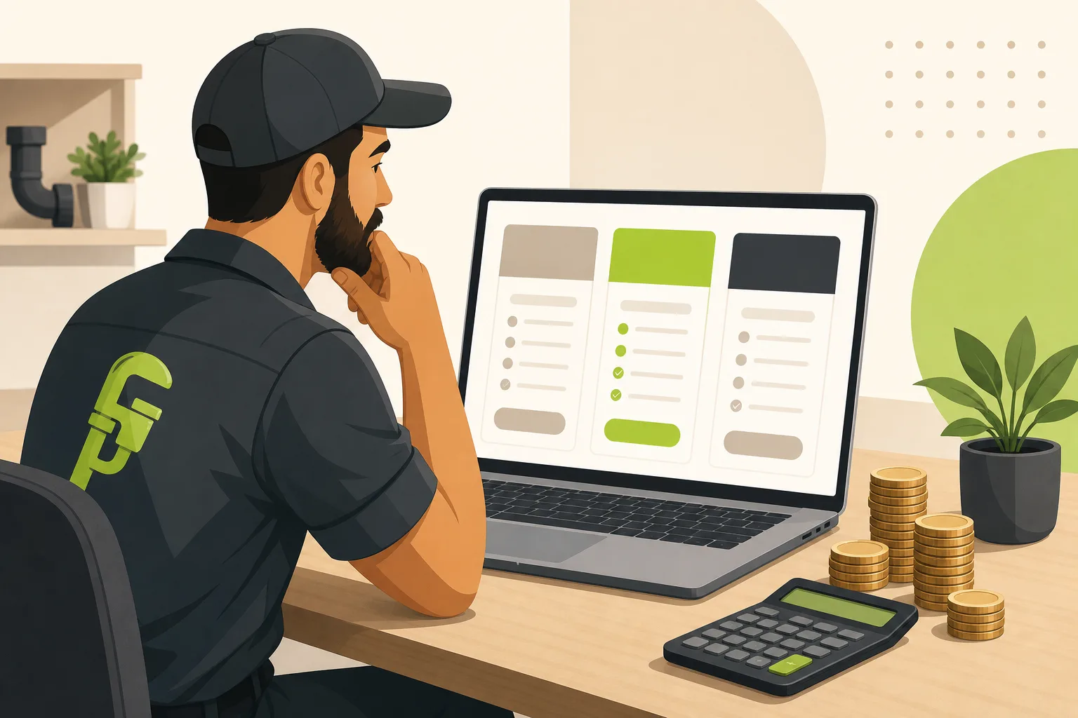 Illustration: How Much Does a Plumber Website Cost?
