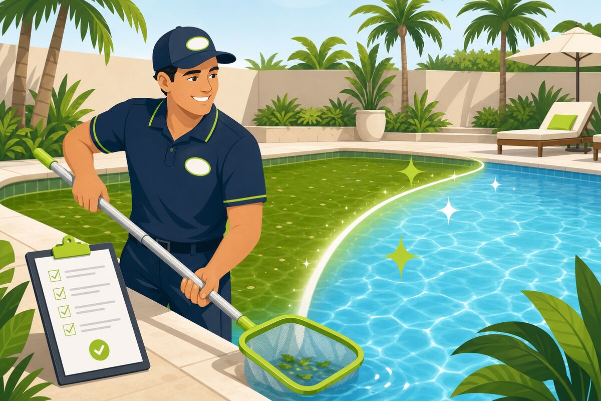 Pool Service Companies website example