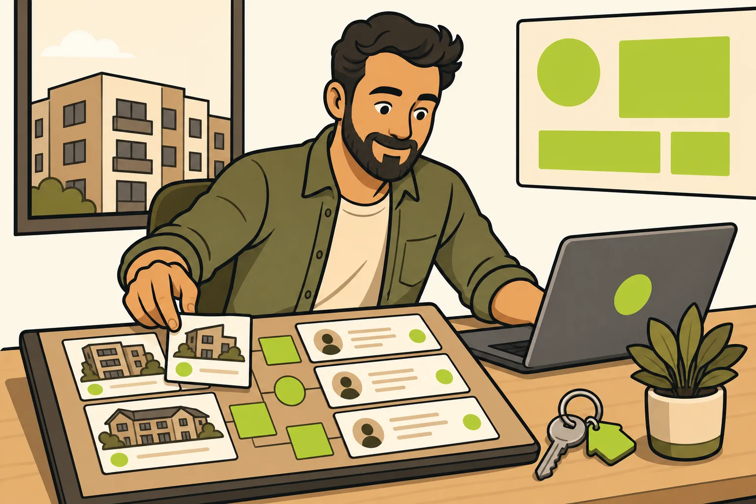 Illustration: Property Management Marketing: Why Your Website Is the Only Channel That Works 24/7