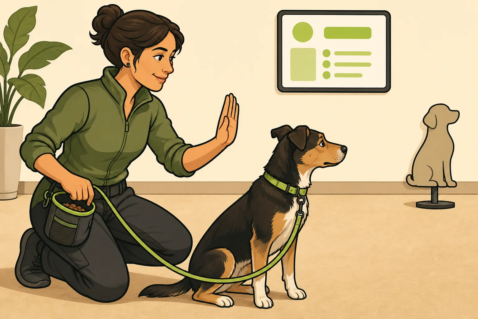 Illustration: Reactive Dog Training: Private Lessons vs. Classes — A Trainer's Decision Guide for Lunging, Barking Dogs