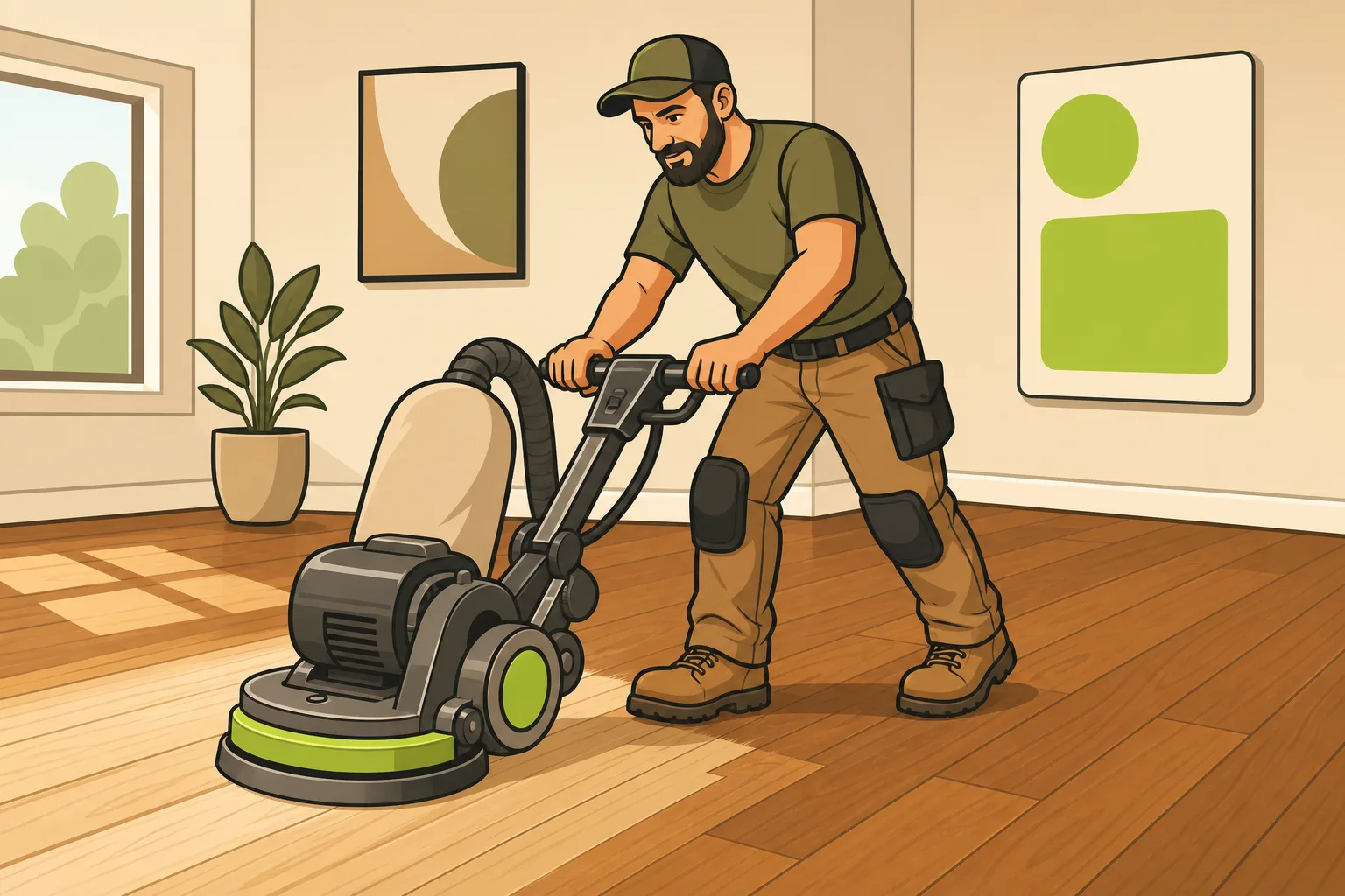 Illustration: Refinishing Hardwood Floors Cost: What Homeowners Expect (And How Contractors Win the Job)