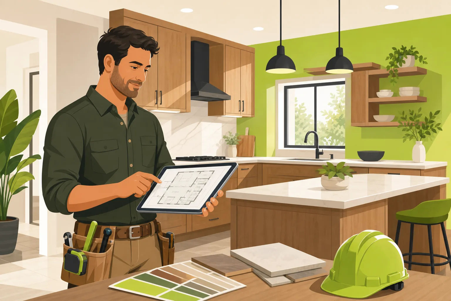 Illustration: How Remodelers Win $50k Projects Online