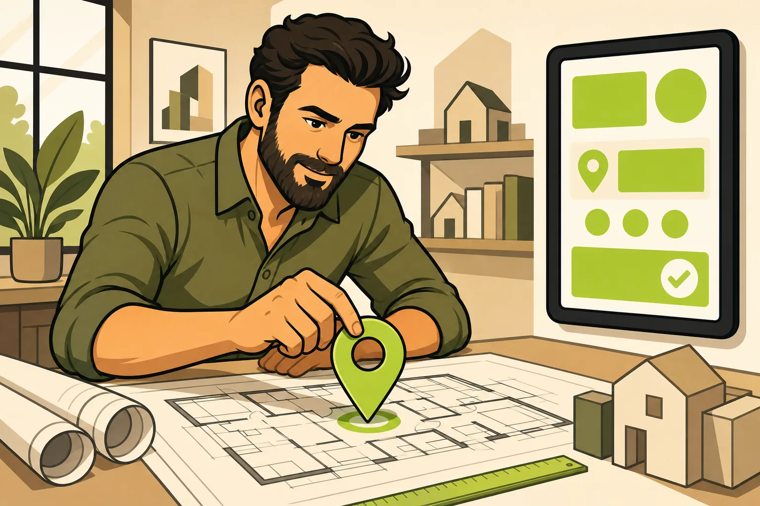 Illustration: SEO for Architects: How Your Project Portfolio Pages Can Rank for Local Searches