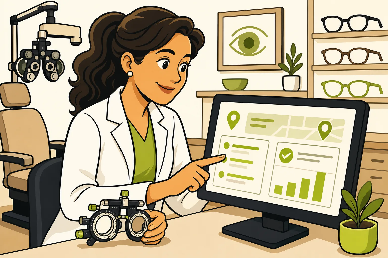 Illustration: SEO for Optometrists: Why Your Website Structure Is the Strategy
