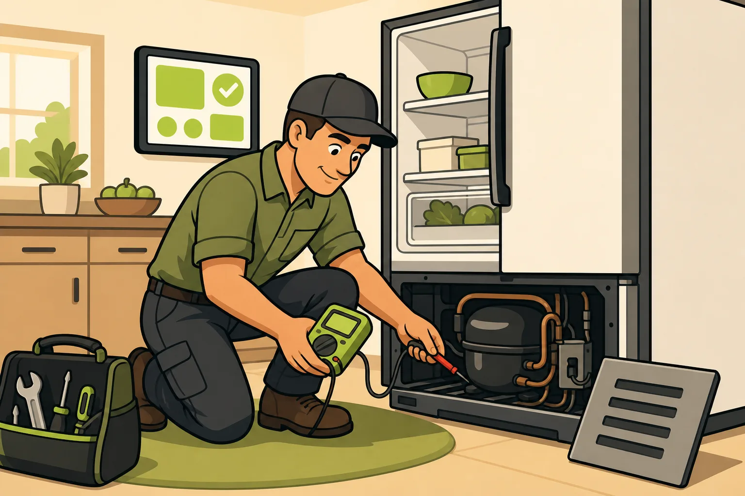 Illustration: Should I Repair or Replace My Refrigerator? A Technician's Honest Guide