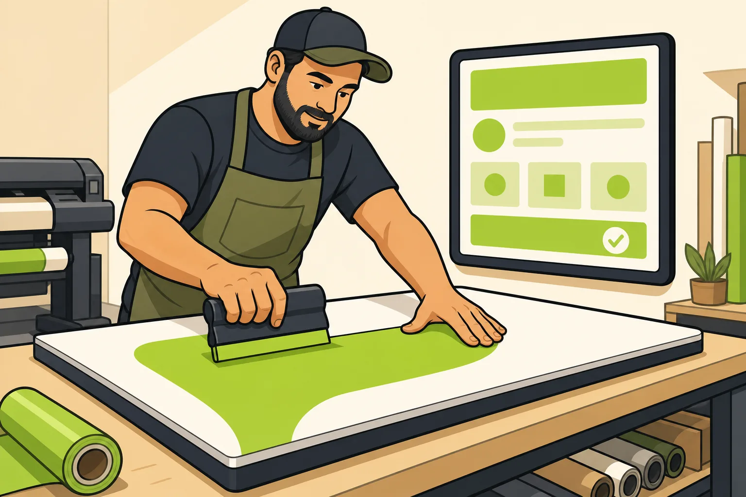 Illustration: What a Sign Company Website Needs to Get Calls (Most Miss This)
