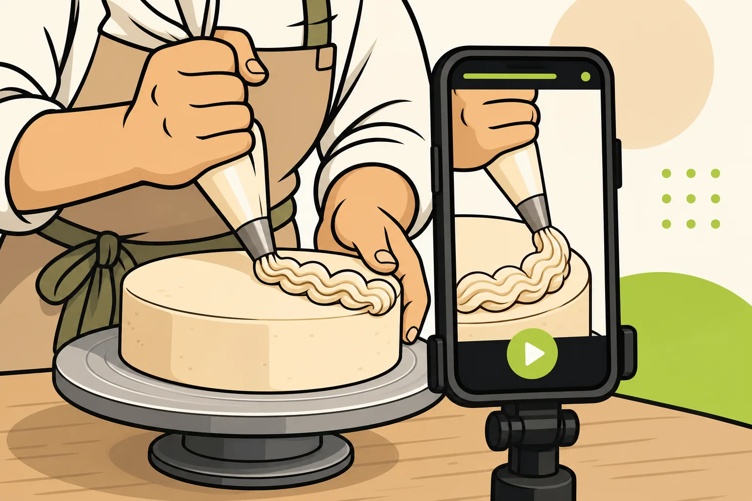 Illustration: Social Media Marketing for Bakeries: What Actually Works
