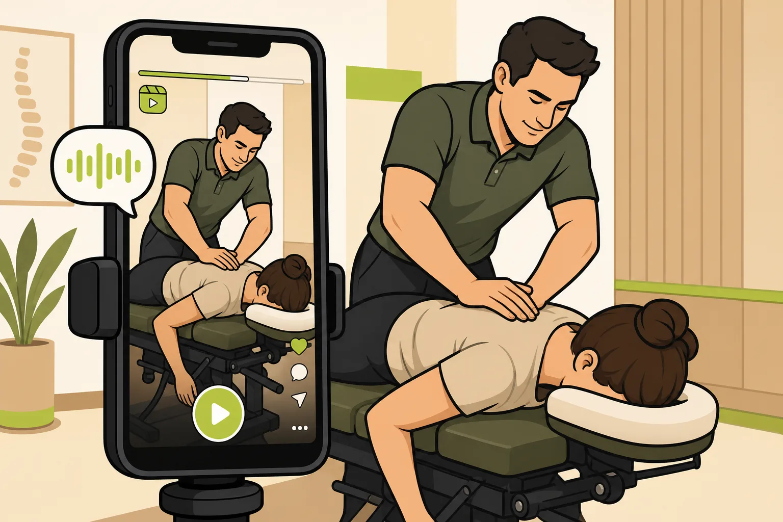Illustration: Social Media Marketing for Chiropractors: What Actually Works