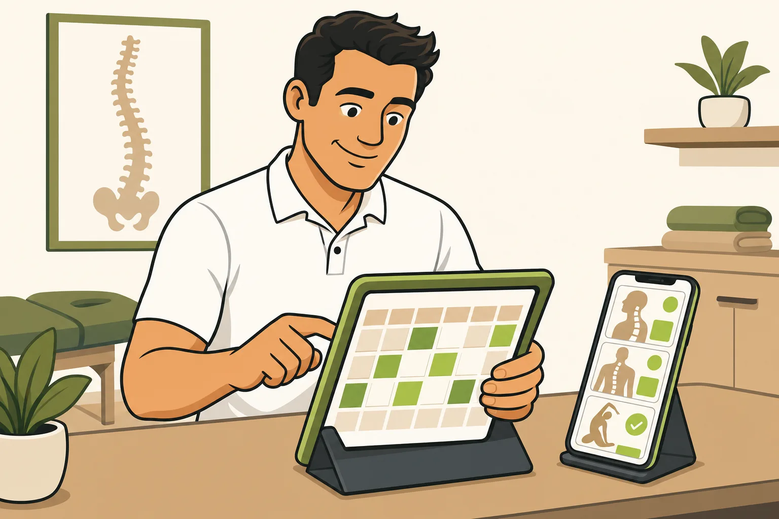 Illustration: Social Media Marketing for Chiropractors: Trust on Autopilot