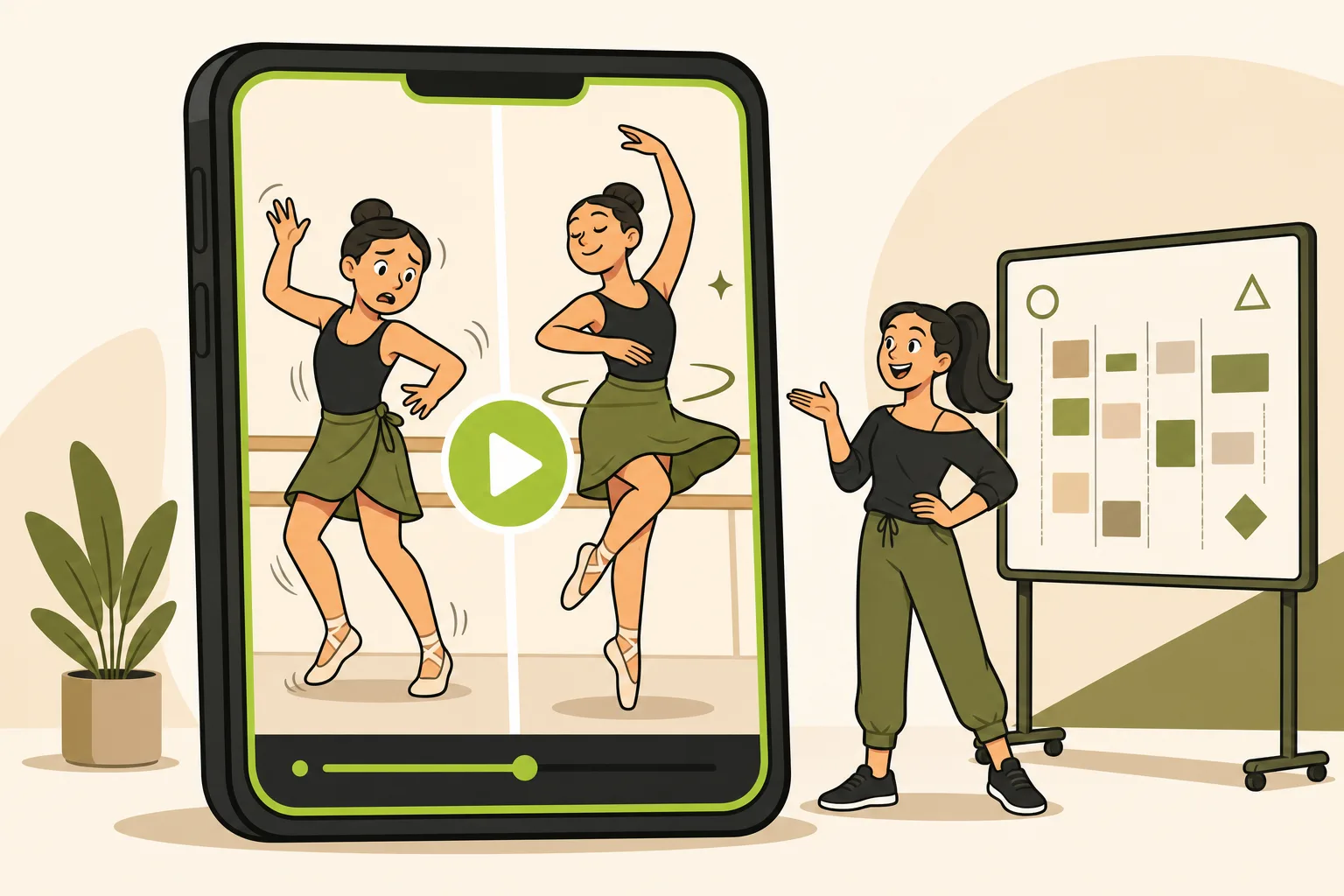 Illustration: Social Media Marketing for a Dance Studio: What Actually Works