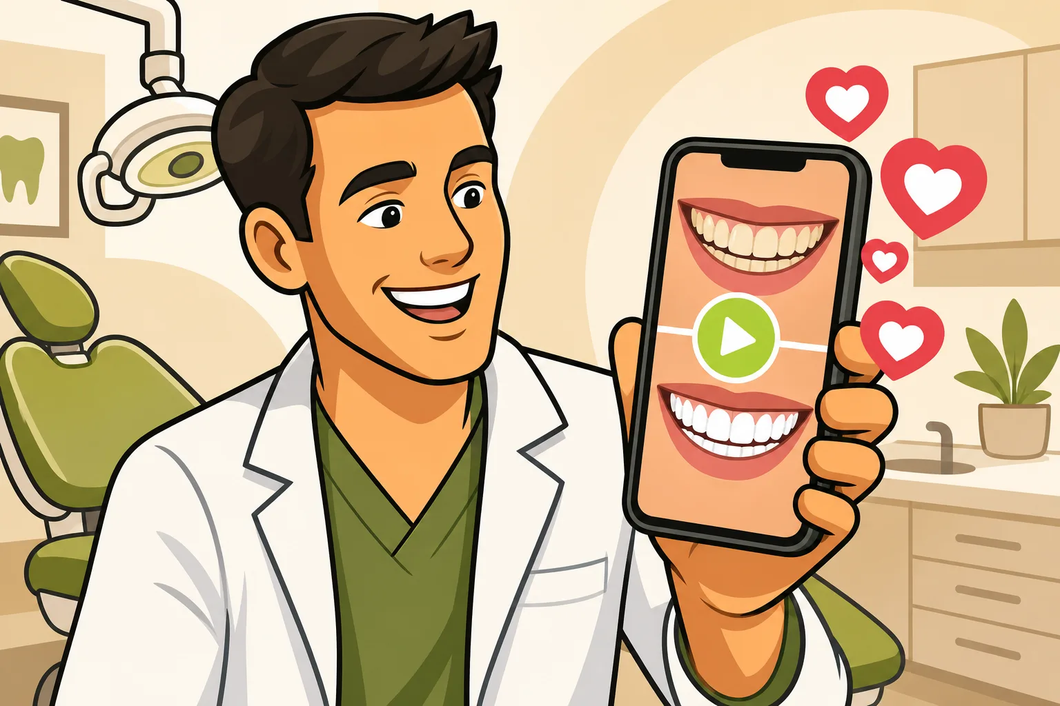 Illustration: Social Media Marketing for Dentists: What Actually Works