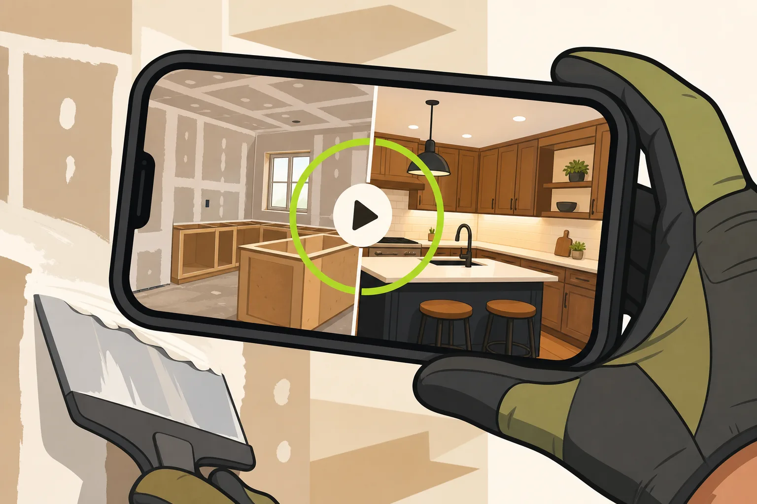 Illustration: Social Media Marketing for General Contractors: What Actually Works