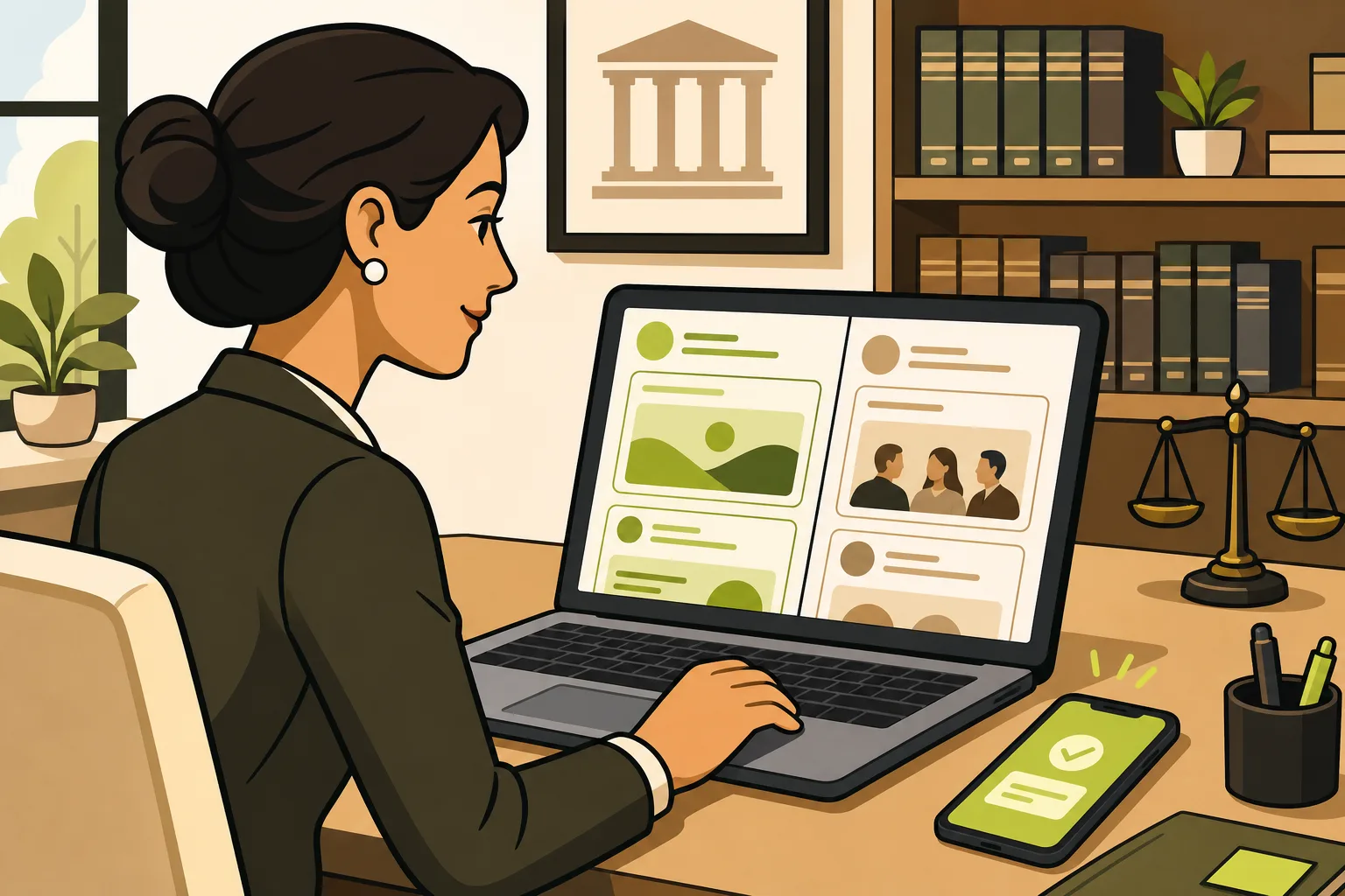 Illustration: Social Media Marketing for Law Firms (Ethics-Aware Guide)