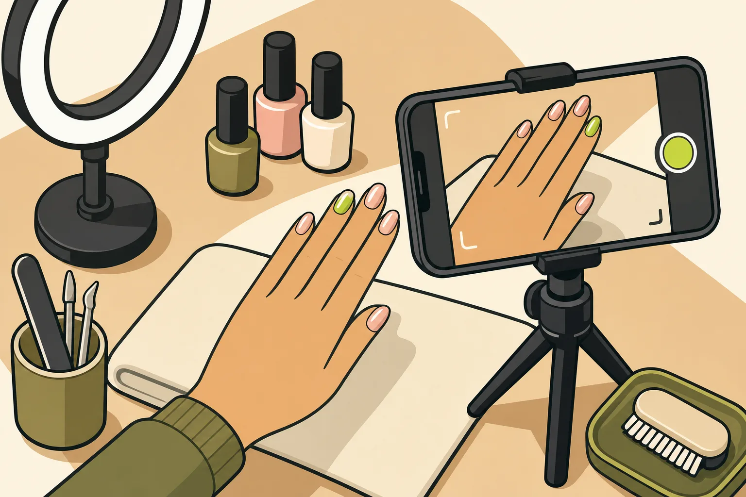 Illustration: Social Media Marketing for Nail Salons: What Actually Works