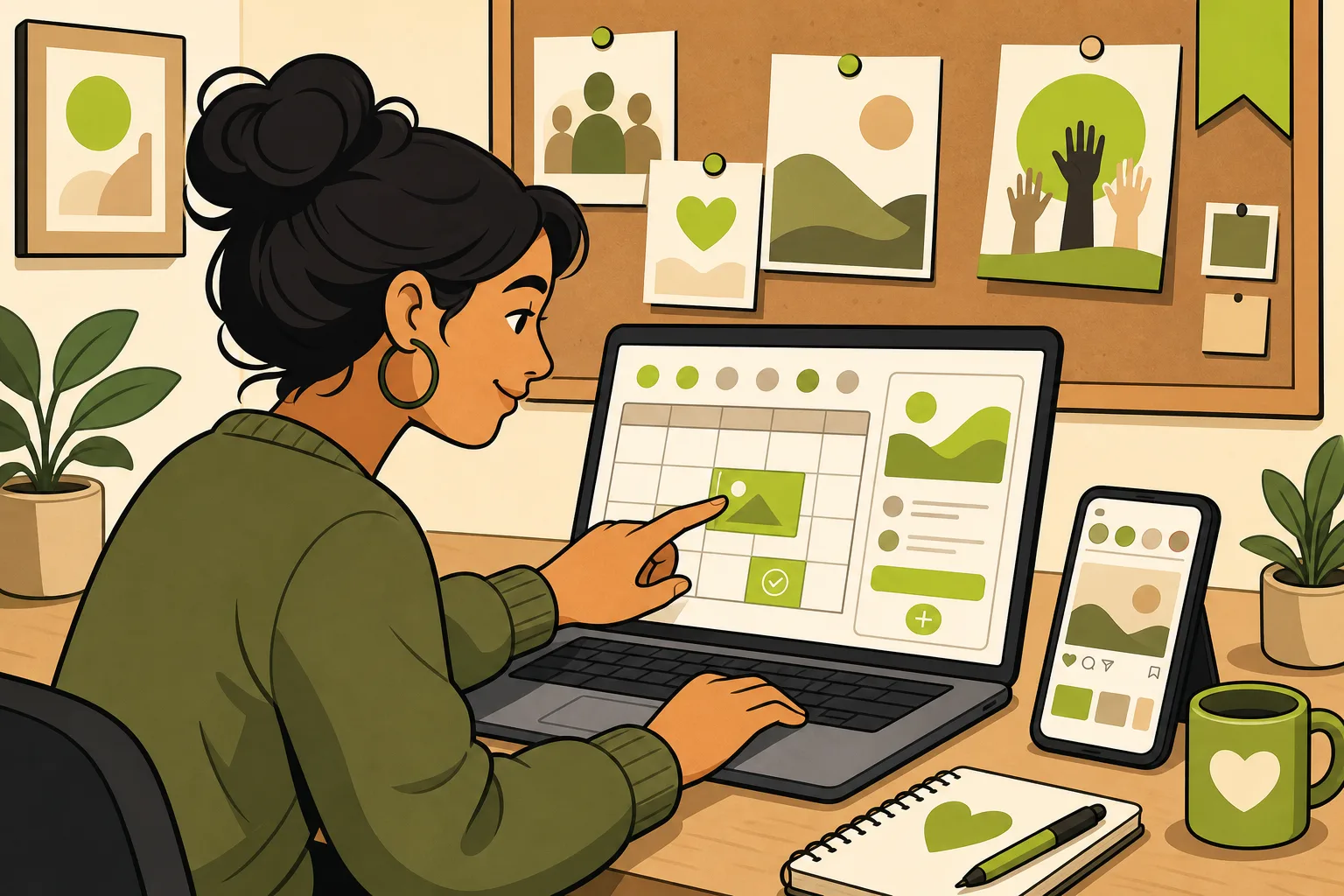 Illustration: Social Media Marketing for Nonprofits That Drives Giving