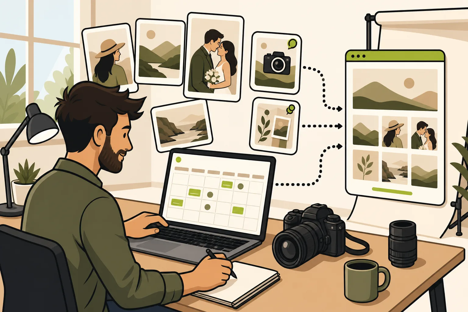 Illustration: Social Media Marketing for Photographers, Automated