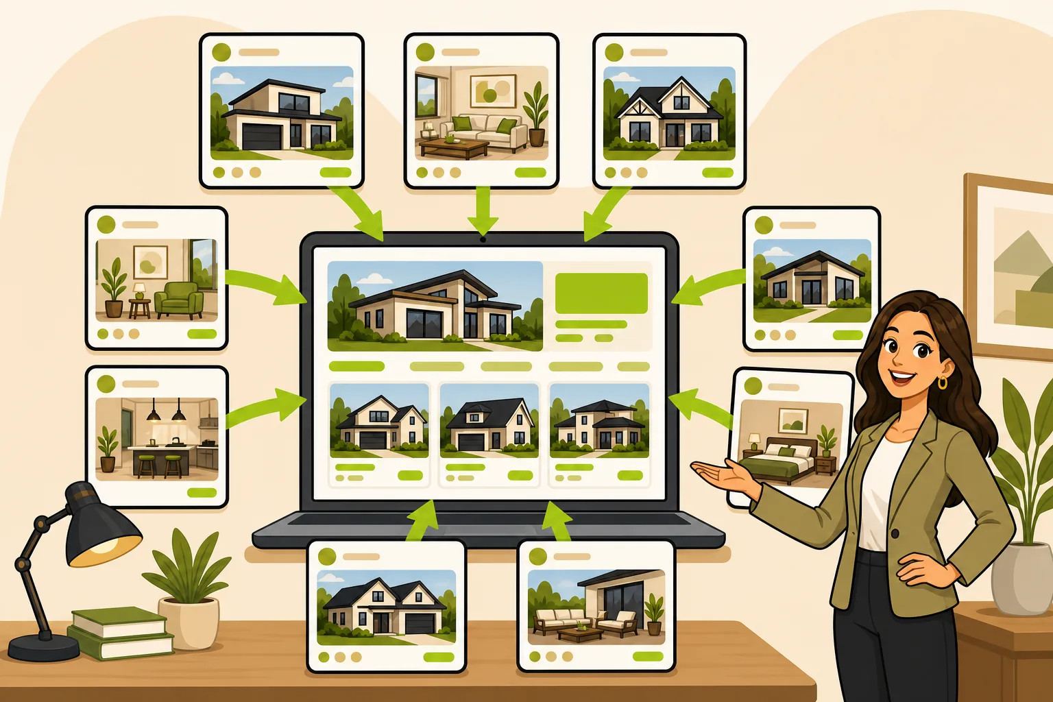 Illustration: Social Media Marketing for Realtors: Posting Isn't Enough