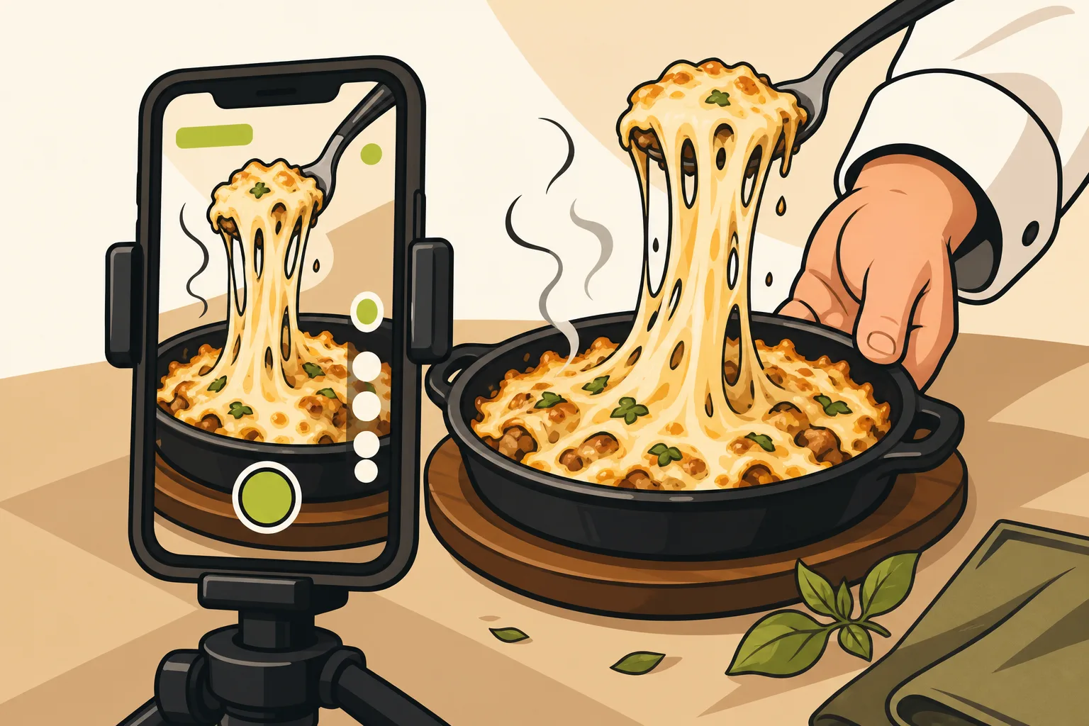 Illustration: Social Media Marketing for Restaurants: What Actually Works