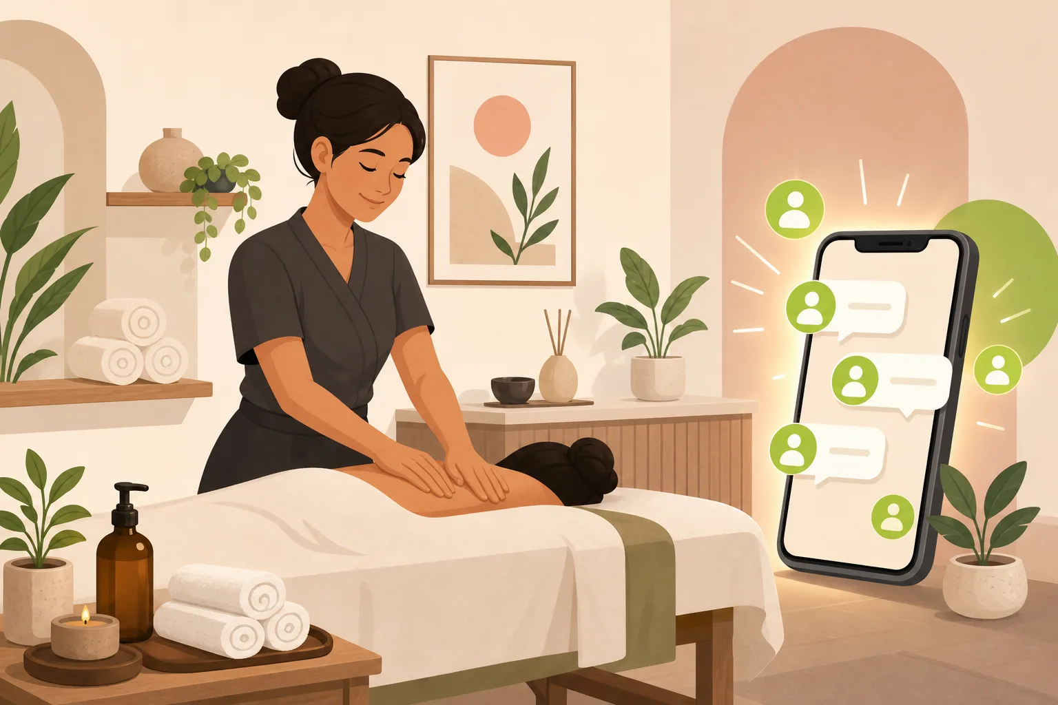 Illustration: Is a Massage Therapist Website Worth It? The Honest Answer