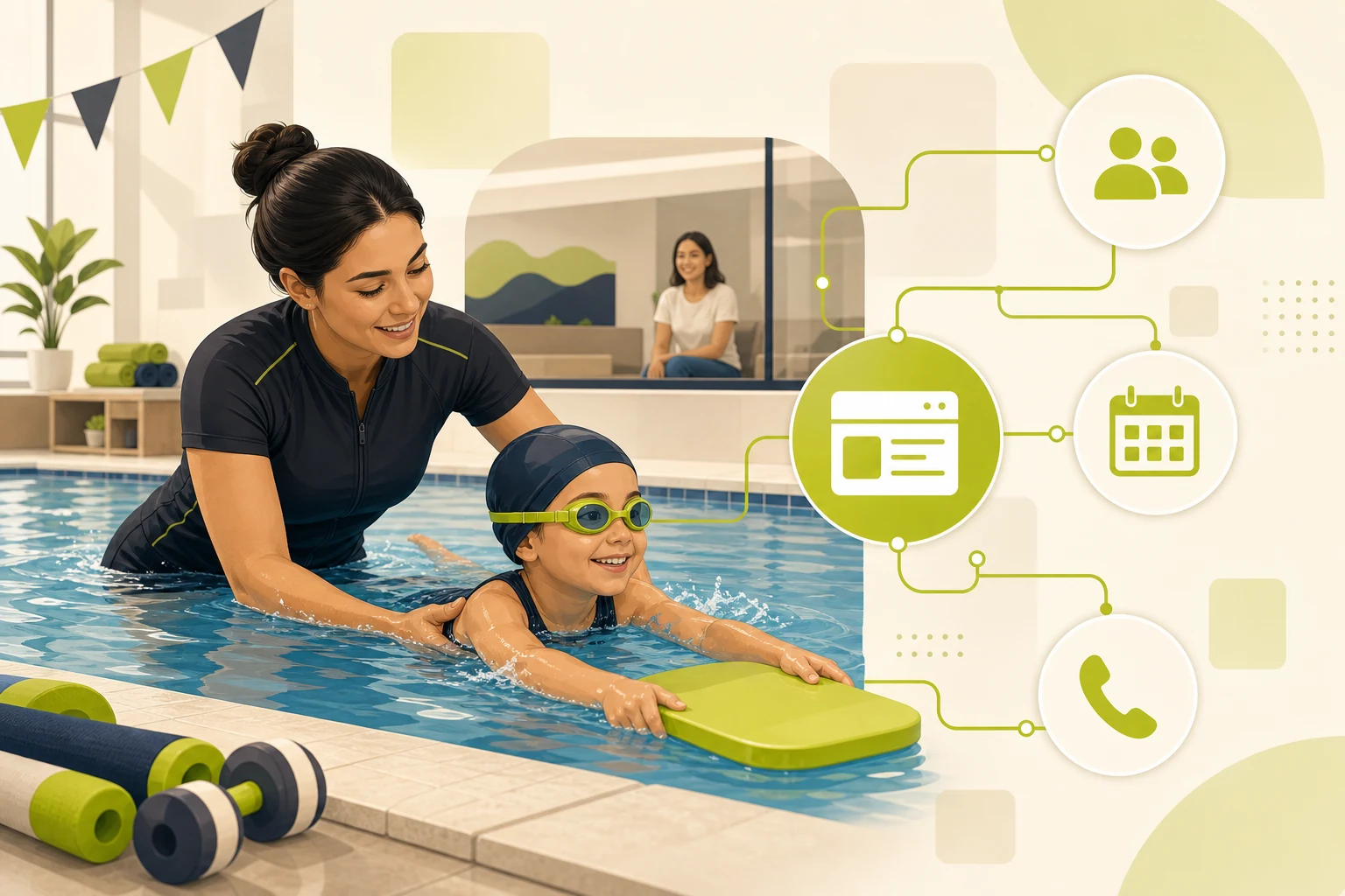 Illustration: Swim School Website Checklist: 9 Things Every Independent School Needs