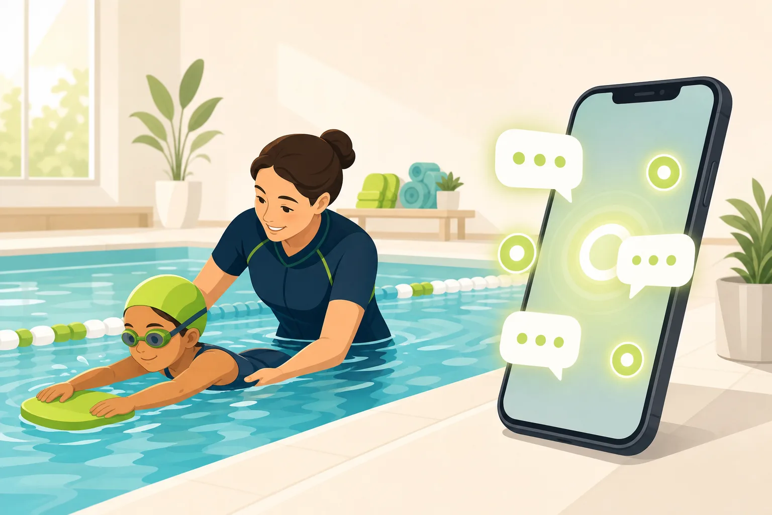 Illustration: Is a Website Worth It for a Swim School?