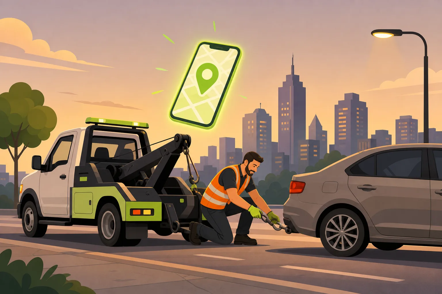 Illustration: Towing Company Google Business Profile: What It Can (and Can't) Do