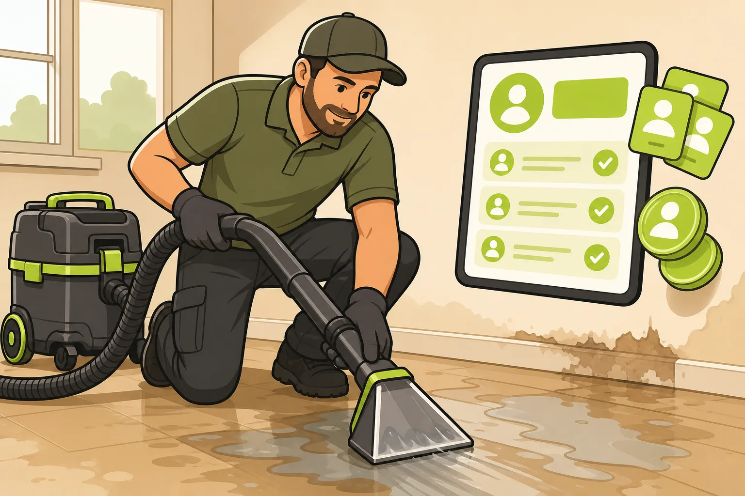 Illustration: Water Damage Leads: What Pay-Per-Lead Actually Costs (and When Your Website Beats It)