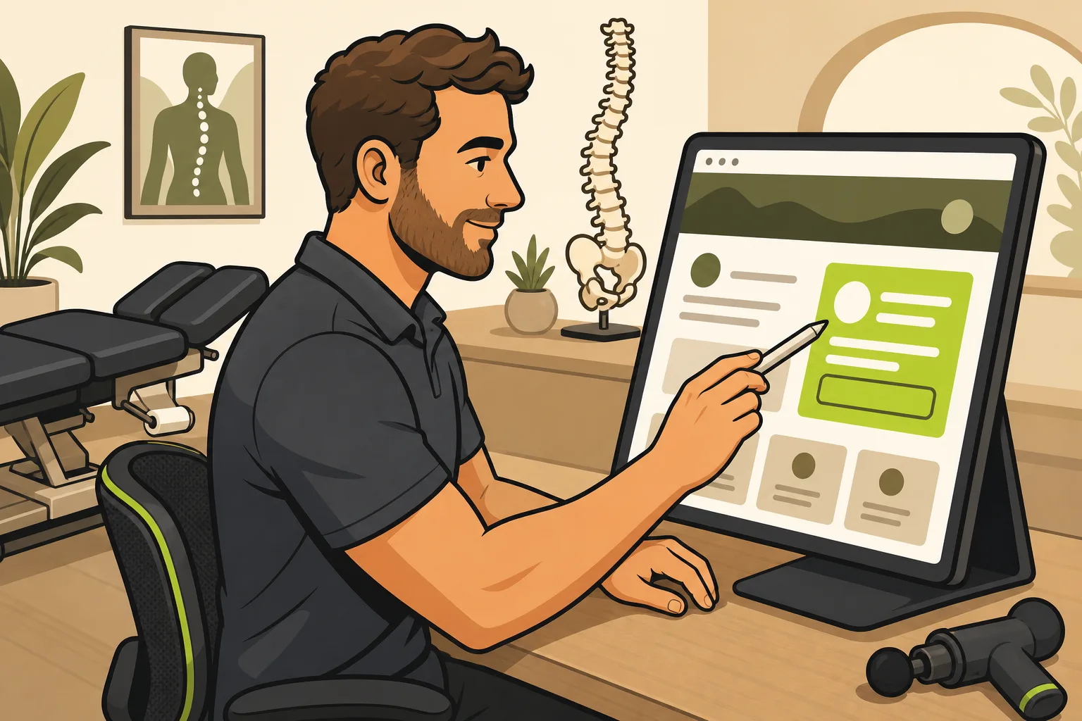 Illustration: Web Design for Chiropractors: What to Look For (and What to Skip)