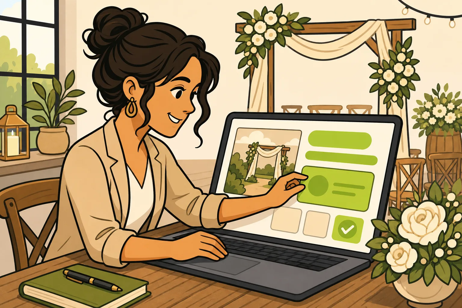 Illustration: SEO for Wedding Venues: What Your Website Has to Get Right