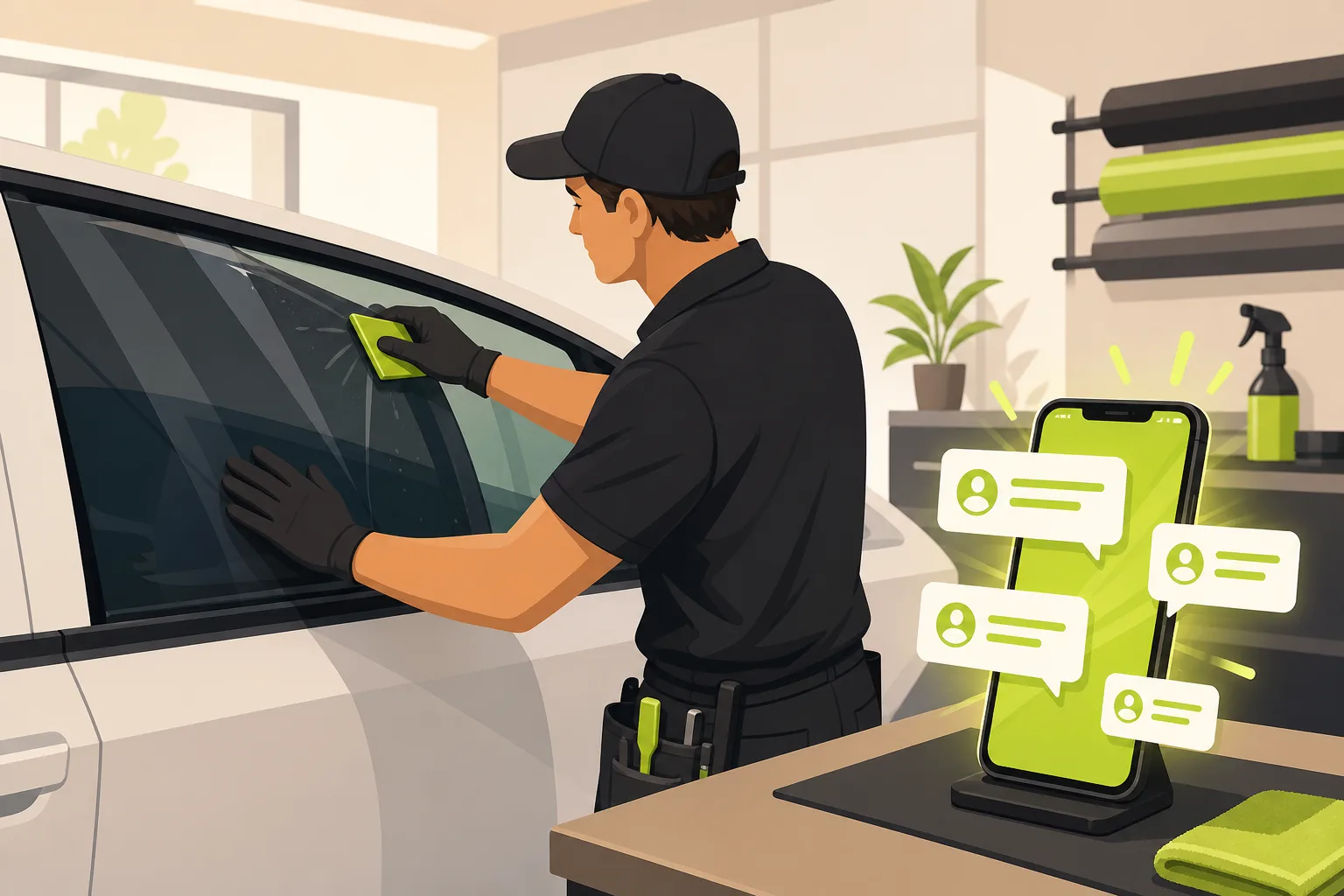 Illustration: Is a Window Tinting Website Worth It? The Honest ROI Answer