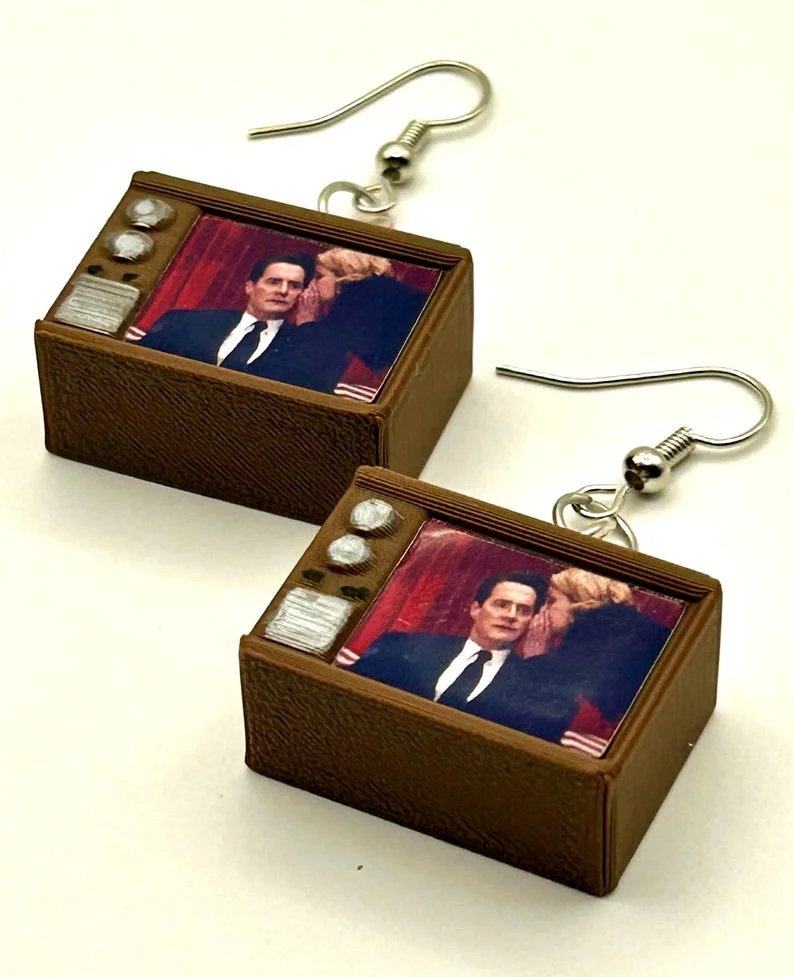 Retro TV Earrings